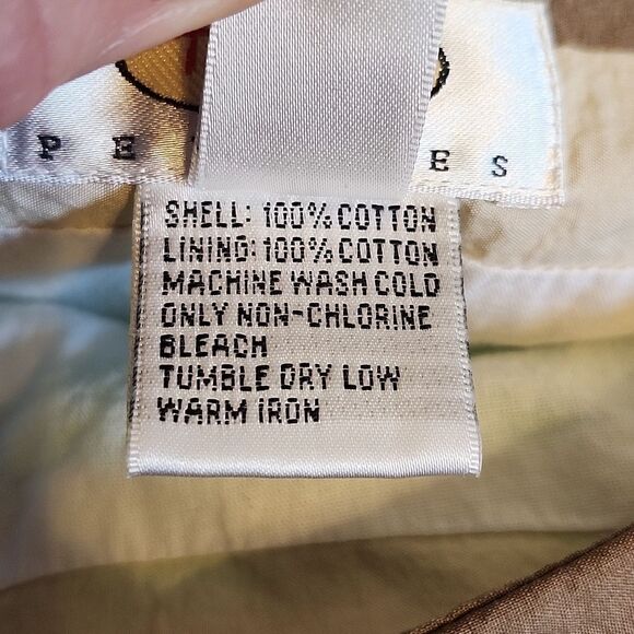 Talbots Petites, multicolored stripe A-line skirt, lined, cotton, size 4 - Picture 3 of 5